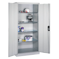 CP Stahlschrank 8921-052 S10244 lichtgrau 4 Fachböden 93,0 x 50,0 x 195,0 cm, aufgebaut, 1 St.