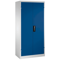 CP Stahlschrank 8921-052 S10246 lichtgrau, enzianblau 4 Fachböden 93,0 x 50,0 x 195,0 cm, aufgebaut, 1 St.