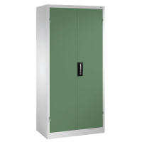 CP Stahlschrank 8921-052 S10251 lichtgrau, rededagrün 4 Fachböden 93,0 x 50,0 x 195,0 cm, aufgebaut, 1 St.