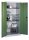 CP Stahlschrank 8921-052 S10251 lichtgrau, rededagrün 4 Fachböden 93,0 x 50,0 x 195,0 cm, aufgebaut, 1 St.