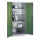 CP Stahlschrank 8921-052 S10251 lichtgrau, rededagrün 4 Fachböden 93,0 x 50,0 x 195,0 cm, aufgebaut, 1 St.
