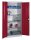 CP Stahlschrank 8921-052 S10340 lichtgrau, rubinrot 4 Fachböden 93,0 x 50,0 x 195,0 cm, aufgebaut, 1 St.