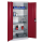 CP Stahlschrank 8921-052 S10340 lichtgrau, rubinrot 4 Fachböden 93,0 x 50,0 x 195,0 cm, aufgebaut, 1 St.