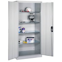 CP Stahlschrank 8922-052 S10160 lichtgrau 4 Fachböden 93,0 x 60,0 x 195,0 cm, aufgebaut, 1 St.