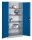 CP Stahlschrank 8922-052 S10161 lichtgrau, enzianblau 4 Fachböden 93,0 x 60,0 x 195,0 cm, aufgebaut, 1 St.