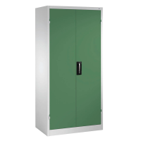 CP Stahlschrank 8922-052 S10163 lichtgrau, rededagrün 4 Fachböden 93,0 x 60,0 x 195,0 cm, aufgebaut, 1 St.