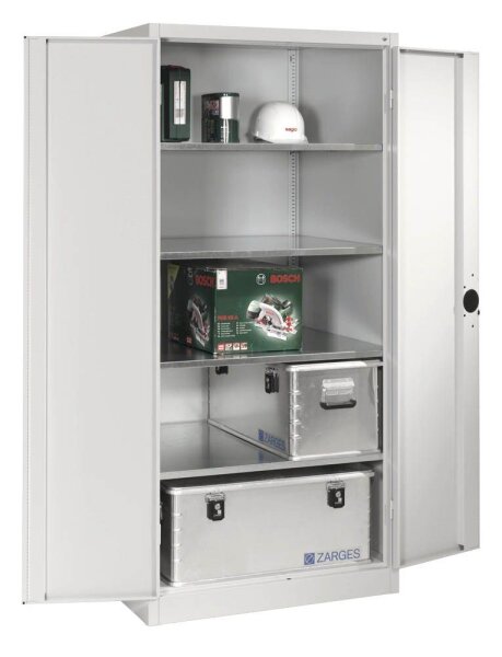 CP Stahlschrank 8924-052 S10085 lichtgrau 4 Fachböden 93,0 x 80,0 x 195,0 cm, aufgebaut, 1 St.