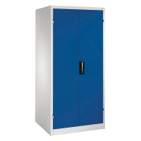 CP Stahlschrank 8924-052 S10086 lichtgrau, enzianblau 4 Fachböden 93,0 x 80,0 x 195,0 cm, aufgebaut, 1 St.