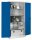 CP Stahlschrank 8924-052 S10086 lichtgrau, enzianblau 4 Fachböden 93,0 x 80,0 x 195,0 cm, aufgebaut, 1 St.