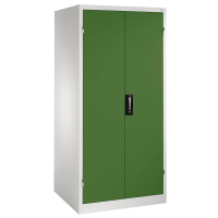 CP Stahlschrank 8924-052 S10087 lichtgrau, rededagrün 4 Fachböden 93,0 x 80,0 x 195,0 cm, aufgebaut, 1 St.