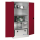 CP Stahlschrank 8924-052 S10088 lichtgrau, rubinrot 4 Fachböden 93,0 x 80,0 x 195,0 cm, aufgebaut, 1 St.
