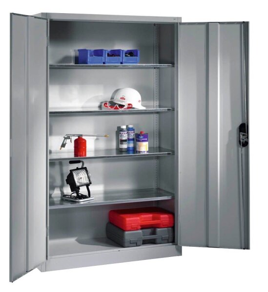 CP Stahlschrank 8931-052 S10279 lichtgrau 4 Fachböden 120,0 x 50,0 x 195,0 cm, aufgebaut, 1 St.