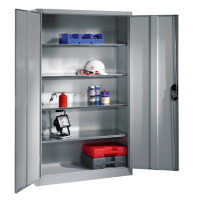 CP Stahlschrank 8931-052 S10279 lichtgrau 4 Fachböden 120,0 x 50,0 x 195,0 cm, aufgebaut, 1 St.