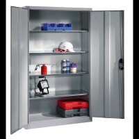 CP Stahlschrank 8931-052 S10279 lichtgrau 4 Fachböden 120,0 x 50,0 x 195,0 cm, aufgebaut, 1 St.