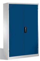 CP Stahlschrank 8931-052 S10280 lichtgrau, enzianblau 4 Fachböden 120,0 x 50,0 x 195,0 cm, aufgebaut, 1 St.