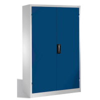 CP Stahlschrank 8931-052 S10280 lichtgrau, enzianblau 4 Fachböden 120,0 x 50,0 x 195,0 cm, aufgebaut, 1 St.