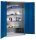 CP Stahlschrank 8931-052 S10280 lichtgrau, enzianblau 4 Fachböden 120,0 x 50,0 x 195,0 cm, aufgebaut, 1 St.