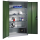 CP Stahlschrank 8931-052 S10281 lichtgrau, rededagrün 4 Fachböden 120,0 x 50,0 x 195,0 cm, aufgebaut, 1 St.