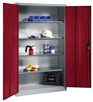 CP Stahlschrank 8931-052 S10283 lichtgrau, rubinrot 4...