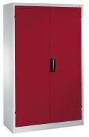 CP Stahlschrank 8931-052 S10283 lichtgrau, rubinrot 4 Fachböden 120,0 x 50,0 x 195,0 cm, aufgebaut, 1 St.