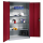 CP Stahlschrank 8931-052 S10283 lichtgrau, rubinrot 4 Fachböden 120,0 x 50,0 x 195,0 cm, aufgebaut, 1 St.