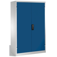 CP Stahlschrank 8932-052 S10294 lichtgrau, enzianblau 4 Fachböden 120,0 x 60,0 x 195,0 cm, aufgebaut, 1 St.