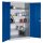 CP Stahlschrank 8932-052 S10294 lichtgrau, enzianblau 4 Fachböden 120,0 x 60,0 x 195,0 cm, aufgebaut, 1 St.