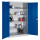 CP Stahlschrank 8932-052 S10294 lichtgrau, enzianblau 4 Fachböden 120,0 x 60,0 x 195,0 cm, aufgebaut, 1 St.