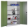CP Stahlschrank 8932-052 S10295 lichtgrau, rededagrün 4 Fachböden 120,0 x 60,0 x 195,0 cm, aufgebaut, 1 St.