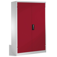 CP Stahlschrank 8932-052 S10300 lichtgrau, rubinrot 4 Fachböden 120,0 x 60,0 x 195,0 cm, aufgebaut, 1 St.