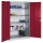 CP Stahlschrank 8932-052 S10300 lichtgrau, rubinrot 4 Fachböden 120,0 x 60,0 x 195,0 cm, aufgebaut, 1 St.