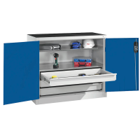 CP Stahlschrank 8821-5035 S10079 lichtgrau, enzianblau 2...