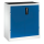CP Stahlschrank 8821-5035 S10079 lichtgrau, enzianblau 2 Fachböden 93,0 x 50,0 x 100,0 cm, aufgebaut, 1 St.