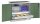 CP Stahlschrank 8821-5035 S10080 lichtgrau, rededagrün 2 Fachböden 93,0 x 50,0 x 100,0 cm, aufgebaut, 1 St.