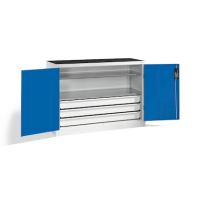 CP Stahlschrank 8831-5035 S10149 lichtgrau, enzianblau 2...