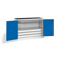 CP Stahlschrank 8831-5035 S10149 lichtgrau, enzianblau 2...