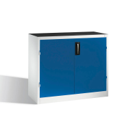CP Stahlschrank 8831-5035 S10149 lichtgrau, enzianblau 2 Fachböden 120,0 x 50,0 x 100,0 cm, aufgebaut, 1 St.