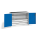 CP Stahlschrank 8831-5035 S10149 lichtgrau, enzianblau 2 Fachböden 120,0 x 50,0 x 100,0 cm, aufgebaut, 1 St.