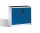 CP Stahlschrank 8831-5035 S10149 lichtgrau, enzianblau 2 Fachböden 120,0 x 50,0 x 100,0 cm, aufgebaut, 1 St.