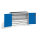 CP Stahlschrank 8831-5035 S10149 lichtgrau, enzianblau 2 Fachböden 120,0 x 50,0 x 100,0 cm, aufgebaut, 1 St.