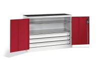 CP Stahlschrank 8831-5035 S10148 lichtgrau, rubinrot 2...