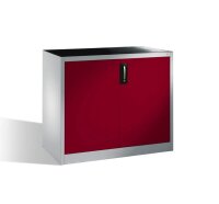 CP Stahlschrank 8831-5035 S10148 lichtgrau, rubinrot 2...