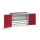 CP Stahlschrank 8831-5035 S10148 lichtgrau, rubinrot 2 Fachböden 120,0 x 50,0 x 100,0 cm, aufgebaut, 1 St.