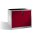 CP Stahlschrank 8831-5035 S10148 lichtgrau, rubinrot 2 Fachböden 120,0 x 50,0 x 100,0 cm, aufgebaut, 1 St.