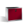 CP Stahlschrank 8831-5035 S10148 lichtgrau, rubinrot 2 Fachböden 120,0 x 50,0 x 100,0 cm, aufgebaut, 1 St.