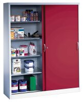 CP Stahlschrank 2149-00 S10053 lichtgrau, rubinrot 8...