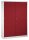 CP Stahlschrank 2149-00 S10053 lichtgrau, rubinrot 8 Fachböden 160,0 x 40,0 x 195,0 cm, aufgebaut, 1 St.