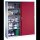 CP Stahlschrank 2149-00 S10053 lichtgrau, rubinrot 8 Fachböden 160,0 x 40,0 x 195,0 cm, aufgebaut, 1 St.