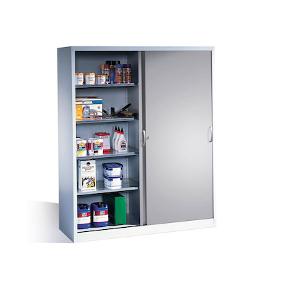 CP Stahlschrank 2159-00 S10096 lichtgrau 4 Fachböden 160,0 x 50,0 x 195,0 cm, aufgebaut, 1 St.