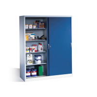 CP Stahlschrank 2159-00 S10097 lichtgrau, enzianblau 4...